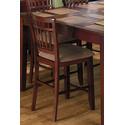 Contemporary Stool W/ Beige Microfiber (Set Of 2)