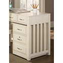 Hampton Bay Oak Mobile File Cabinet