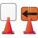 Plastic Clip-On Cone Sign - Blank