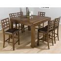 Wenatchee Falls Walnut Finished Square 7-Piece Dining Set