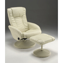 Bone Recliner With Ottoman