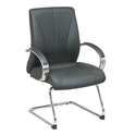 Deluxe Mid Back Leather Visitors Chair