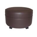 Round Extra Large Vinyl Ottoman