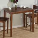 Bailey Brown Finished Counter Height Rectangle Table W/ Fixed Top 