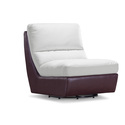 Bond Swivel Chair - White and Maroon
