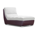 Bond Chaise - White and Maroon