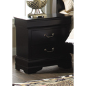 Carrington Black Nightstand