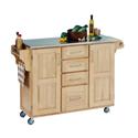 Stainless Steel Top On Natural Cabinet