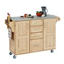 Salt and Pepper Granite Top On Natural Cabinet