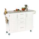 Salt and Pepper Granite Top On White Cabinet