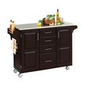Stainless Steel Top On Black Cabinet