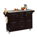 Salt and Pepper Granite Top On Black Cabinet