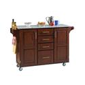 Salt and Pepper Granite Top On Medium Cherry Cabinet