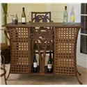Coco Palm Patio Bar with Slatted Aluminum Top