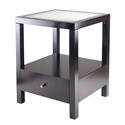 Copenhagen End Table with Glass Top