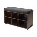 Townsend Bench with Black Cushion Seat