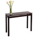 Linea Console / Hall Table with Chrome Accent