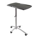 Eric Laptop Cart, Adjustable Height with Metal Leg