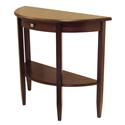 Concord Hall / Console Table,  Half Moon with Drawer, Shelf