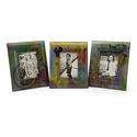 Set of 3 Playful Paisley Photo Frames