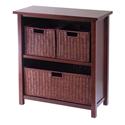 Milan 4pc Cabinet/Shelf with 3 Baskets