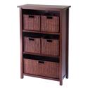 Milan 6pc Cabinet/Shelf and Baskets; Shelf, One Basket, 4 Small Baskets; 3 cartons