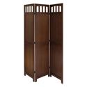 3-Panel Wood Folding Screen