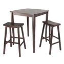 3pc Inglewood High/Pub Dining Table with Saddle Stool