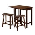 Lynnwood 3pc High Drop Leaf Table with 24