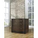 Brown Textured Desk Chest