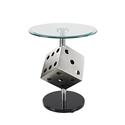 Snake Eyes Metal & Glass Table