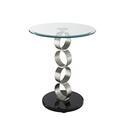 Circles Metal & Glass Table
