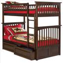 Columbia Bunk with Raised Panel Drawers