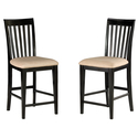 Mission Pub Chairs (set of two) w/ Seat Cushions