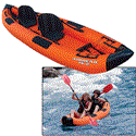 AIRHEAD Travel Kayak Deluxe 12' 2 Person Inflatable Kayak