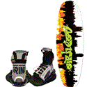 AIRHEAD Graffiti City Wakeboard w/Grind Bindings