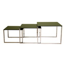 Nara Glass Top Nesting Table 