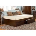 Concord Platform Bed w/ 2 Flat Panel Footboards