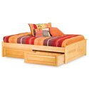 Concord Platform Bed w/ Raised Panel Footboard