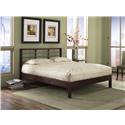 Delmar Merlot/Silver Platform Bed