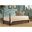 Bianca Hammered Pewter/Espresso Daybed w/ Link Spring