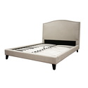 Aisling Cream Fabric Platform Bed-King Size