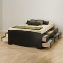 Full/Double 12 drawer Tall Platform Storage Bed