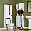 Nassau Louvered Towel Cabinet in White