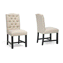 Pearsall Beige Linen Dining Chair 