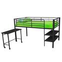 Twin Loft Bed w/ Storage and Desk