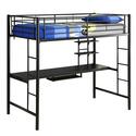 Sunset Metal Twin/Workstation Bunk Bed