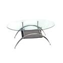 38 in. Black Mesh Coffee Table