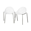 Camelia Black Plastic Modern Dining Chair 