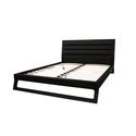 Ceni Black Queen Modern Platform Bed
